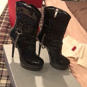 Gianmarco Lorenzi chain mid calf boot